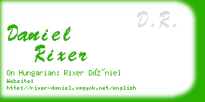 daniel rixer business card